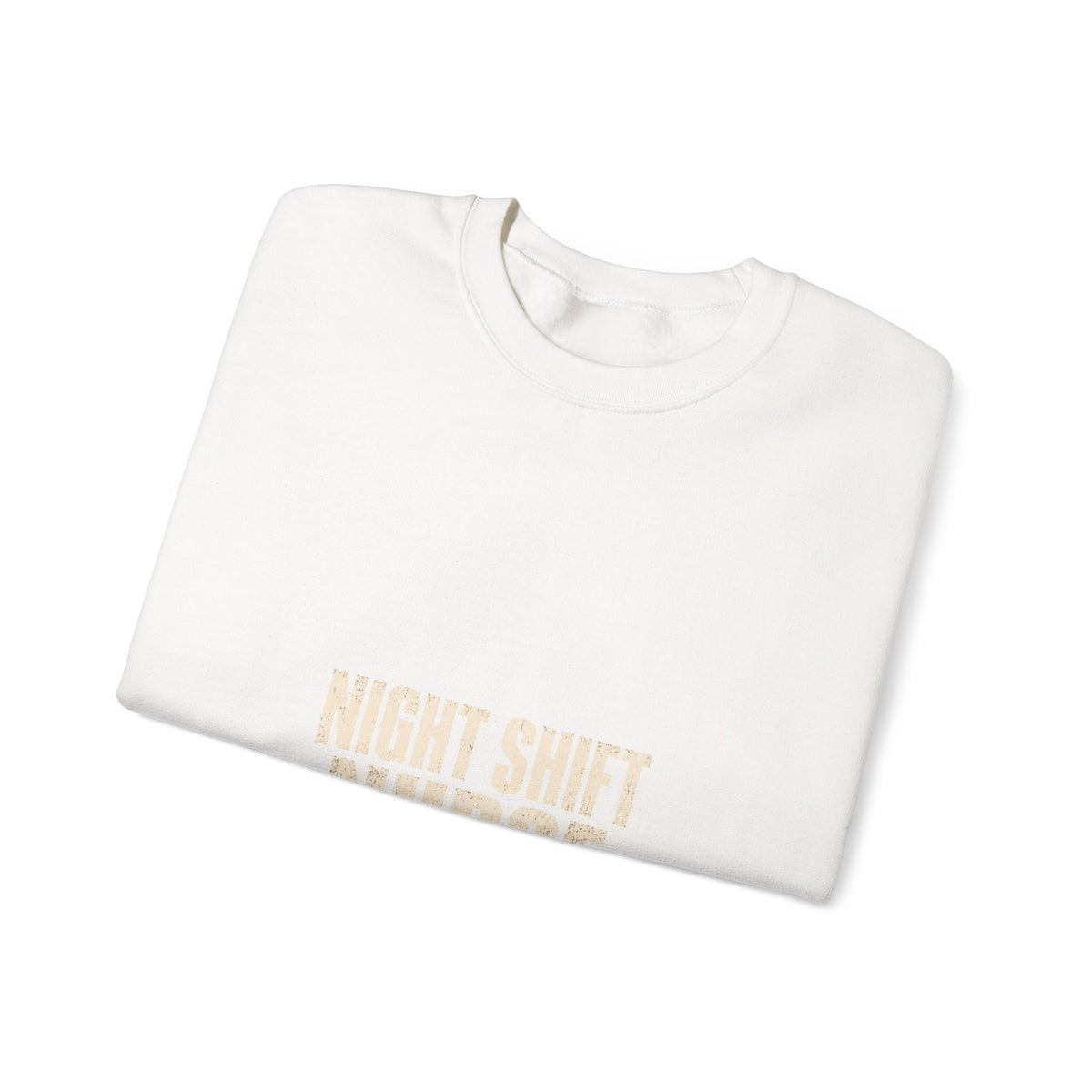 Night Shift Nurse Sweatshirt — Powered by Coffee & Chaos | Funny Nurse Gift Crewneck