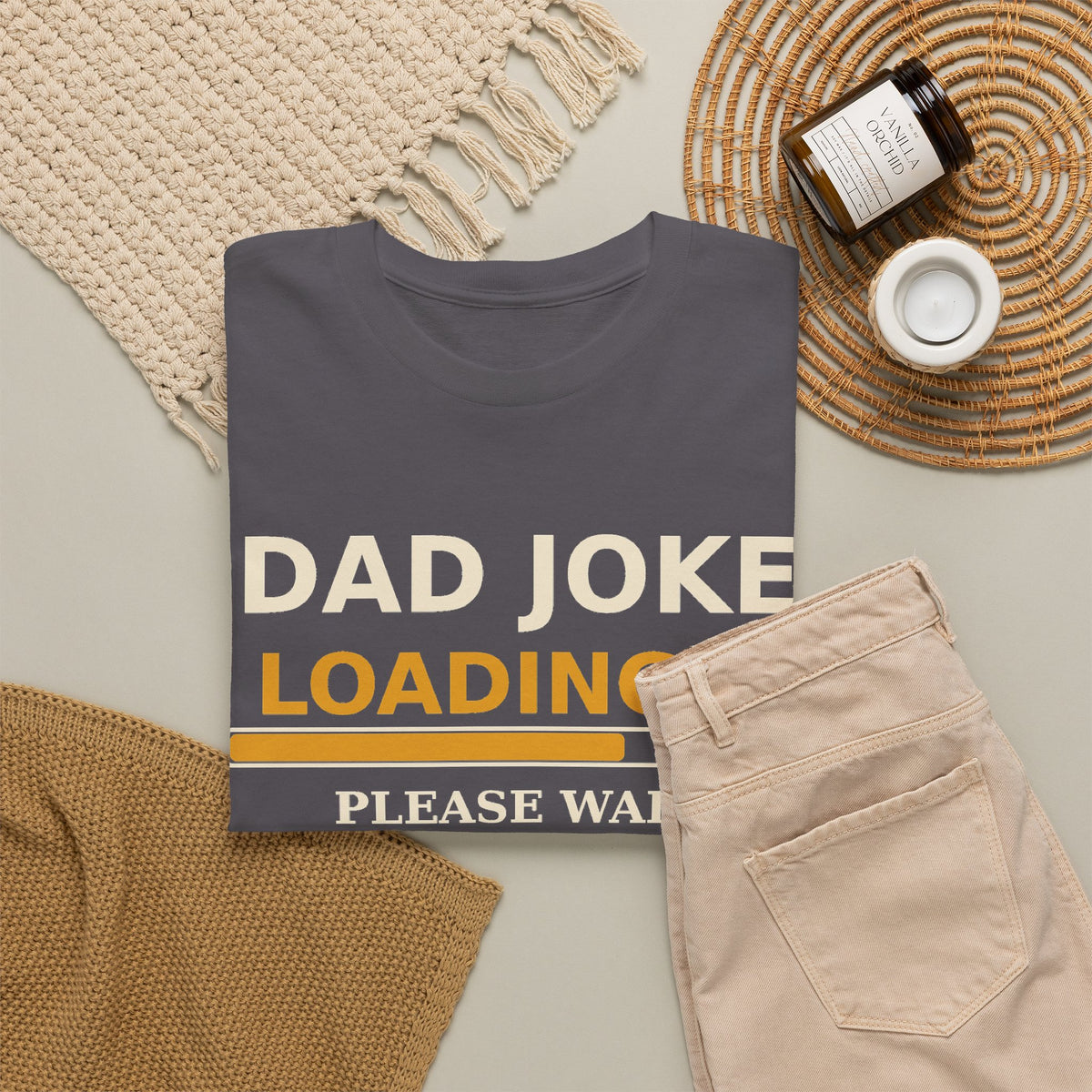 Dad Joke Loading Tee — Please Wait Funny Dad Shirt Gift for Fathers