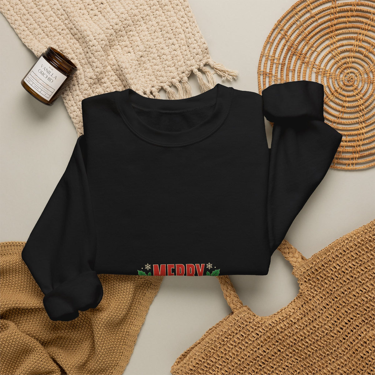 Funny Office Christmas Sweatshirt — Merry Christmas Now Please Stop Emailing Me Crewneck