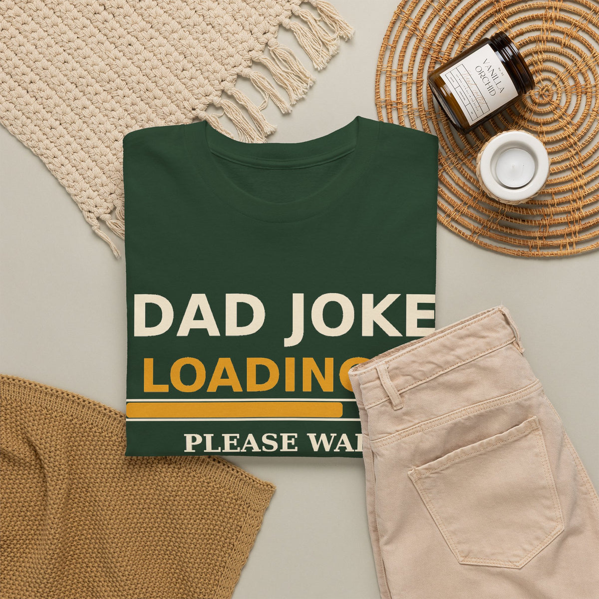 Dad Joke Loading Tee — Please Wait Funny Dad Shirt Gift for Fathers