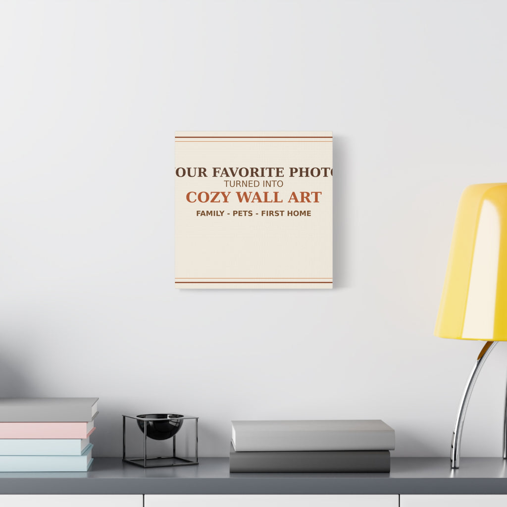 Personalized Photo Canvas Print — Your Favorite Photo Turned Into Cozy Wall Art | Family Pet Gift