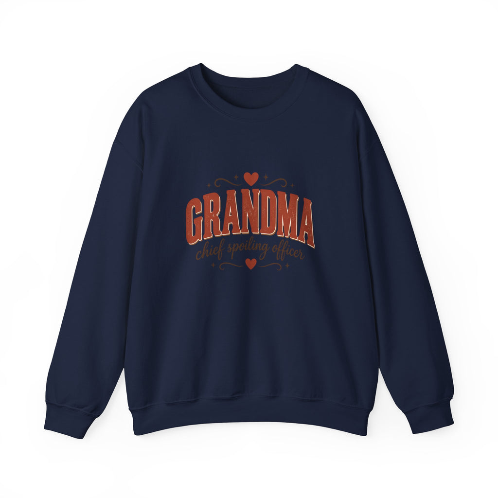 Grandma Sweatshirt — Chief Spoiling Officer Funny Grandma Gift Crewneck