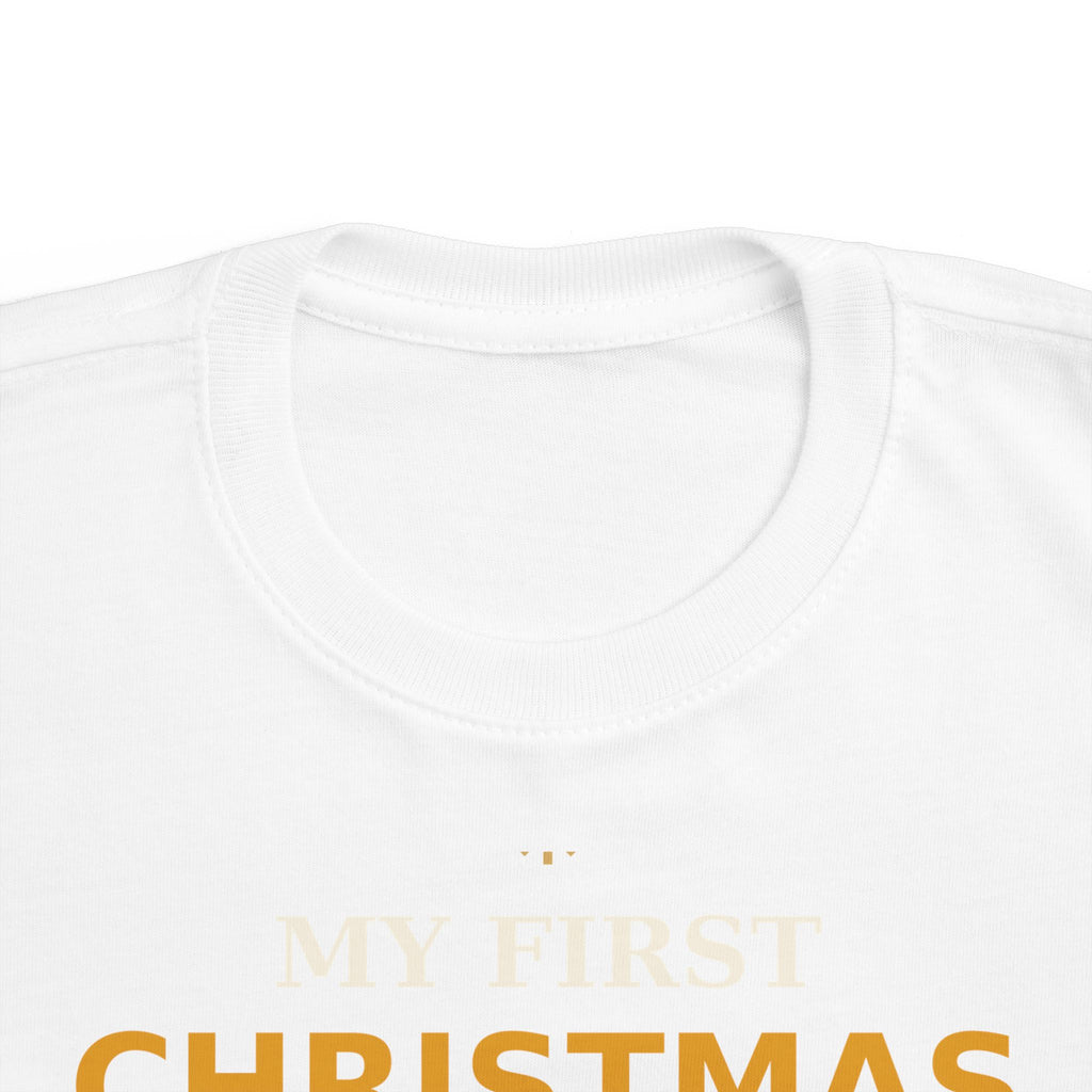 My First Christmas 2026 Toddler Tee — Personalized Baby's First Christmas Shirt