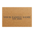 Personalized Christmas Doormat — Welcome Family Name Est. 2026 | Custom Holiday Doormat Gift