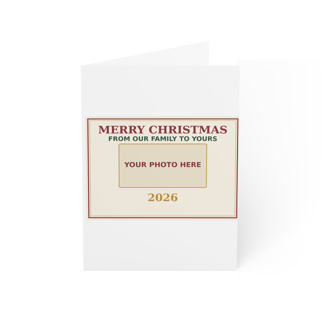 Christmas Greeting Cards — Merry Christmas Family & Pet Photo Cards 2026 (Pack)
