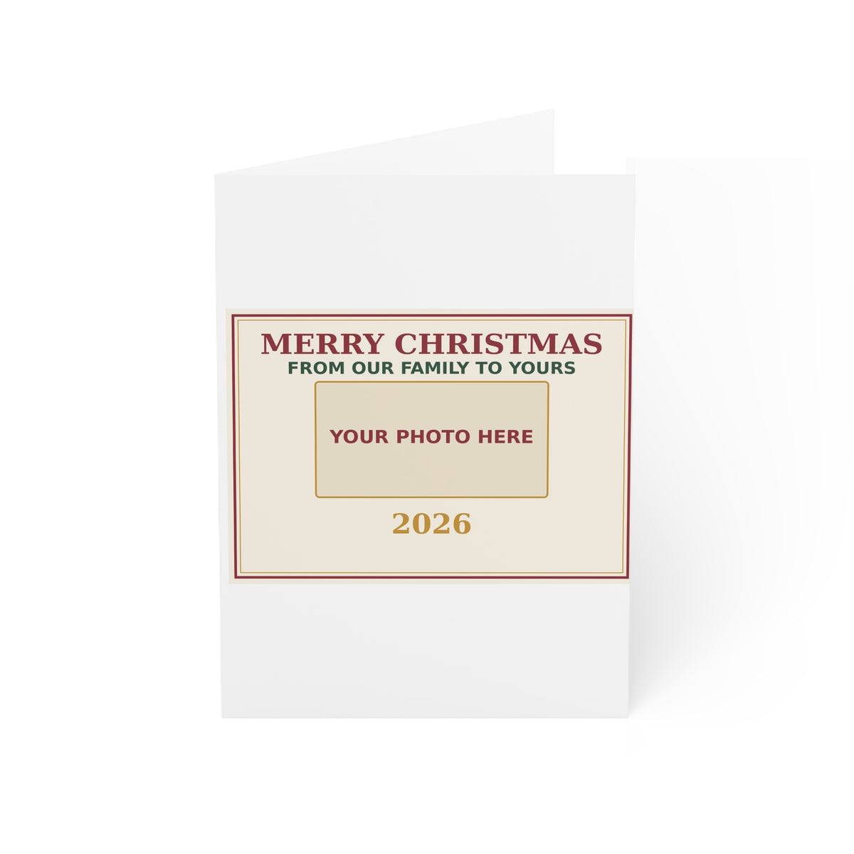 Christmas Greeting Cards — Merry Christmas Family & Pet Photo Cards 2026 (Pack)