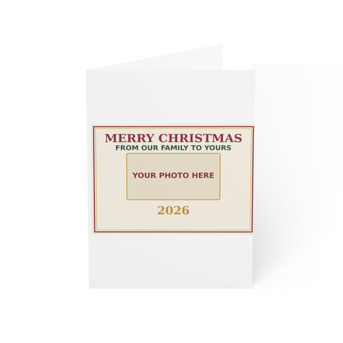 Christmas Greeting Cards — Merry Christmas Family & Pet Photo Cards 2026 (Pack)