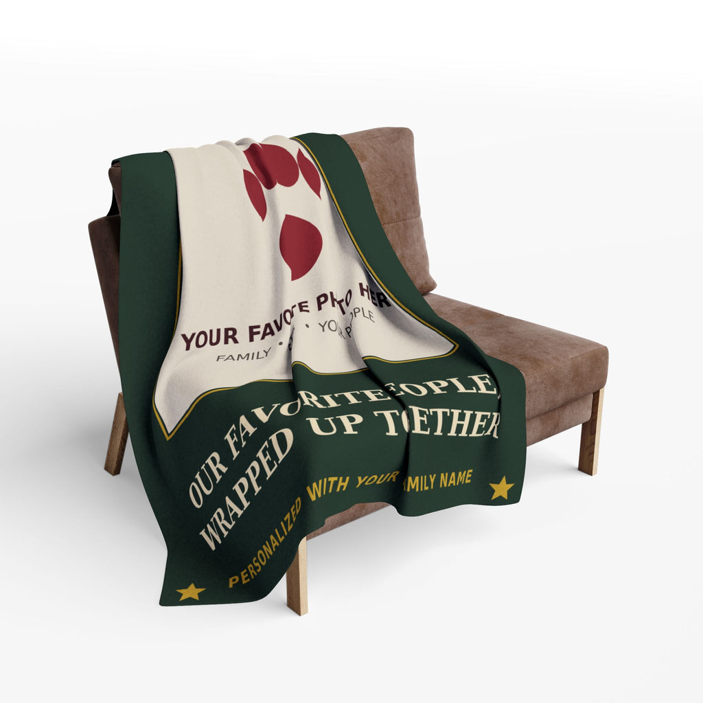 Personalized Christmas Photo Blanket — Wrapped In Love Family & Pet Photo Throw Gift