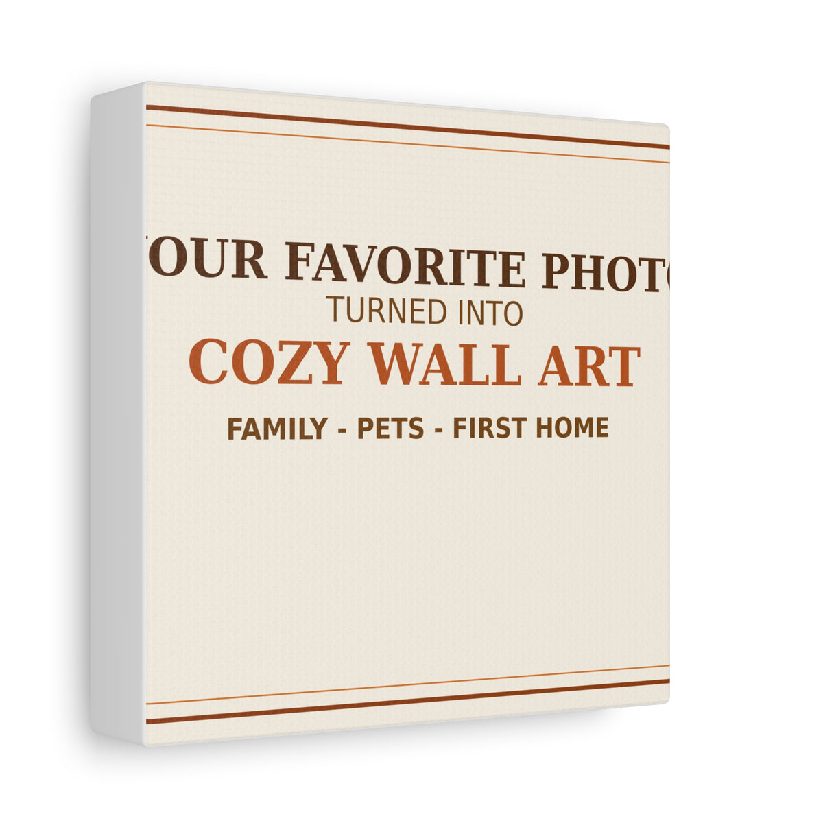 Personalized Photo Canvas Print — Your Favorite Photo Turned Into Cozy Wall Art | Family Pet Gift
