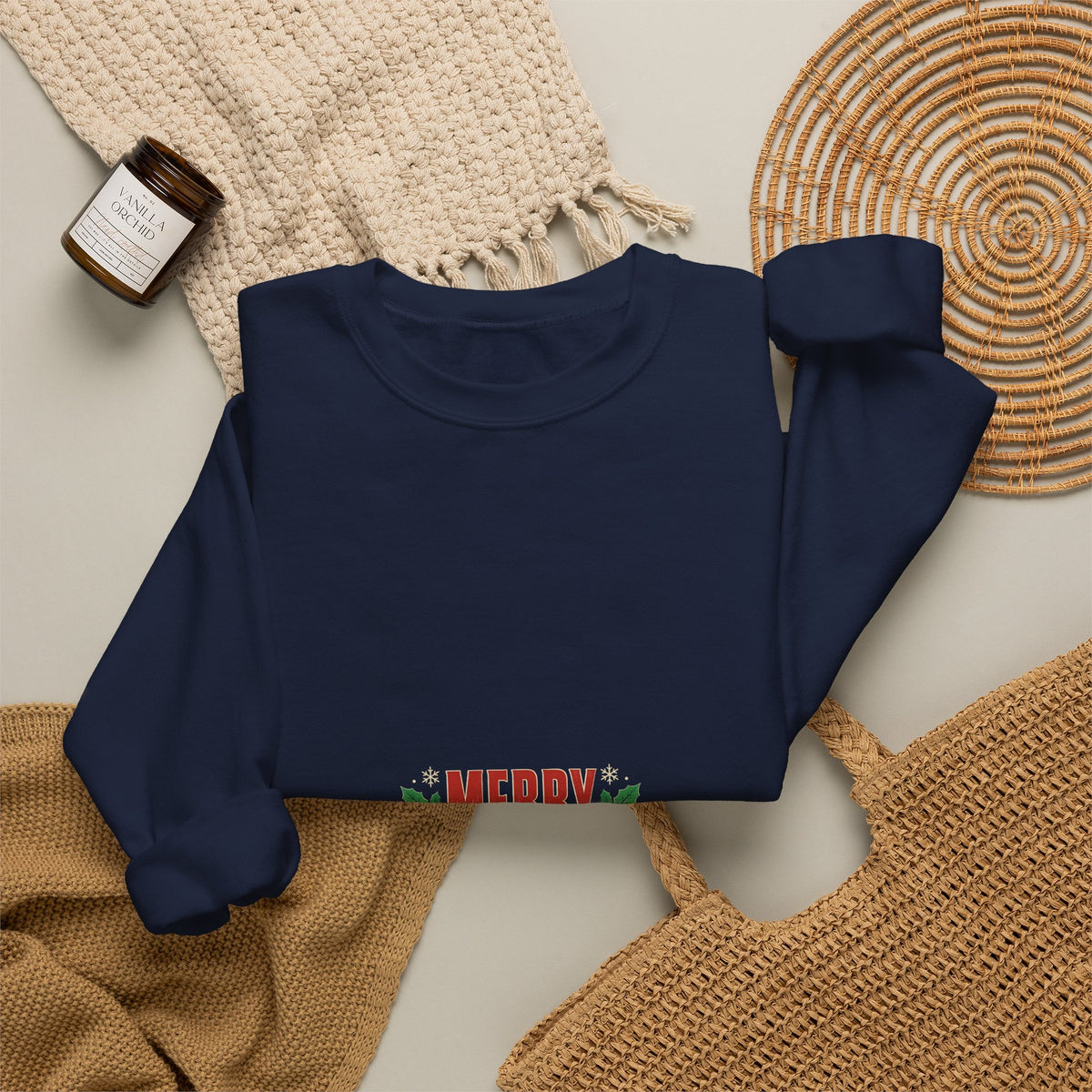 Funny Office Christmas Sweatshirt — Merry Christmas Now Please Stop Emailing Me Crewneck