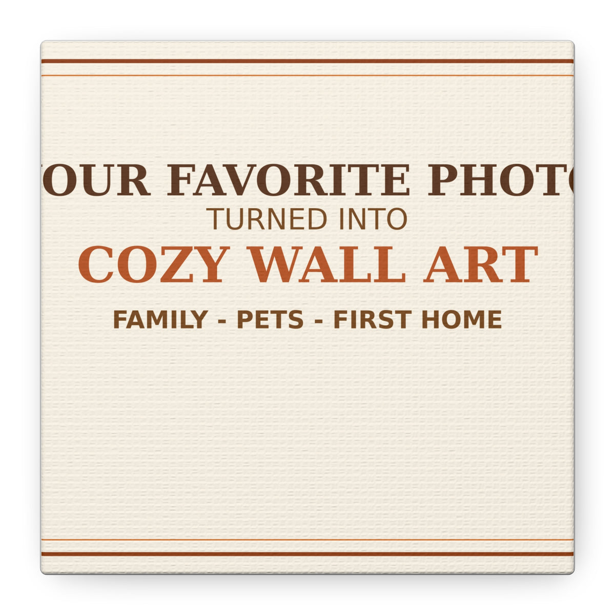 Personalized Photo Canvas Print — Your Favorite Photo Turned Into Cozy Wall Art | Family Pet Gift