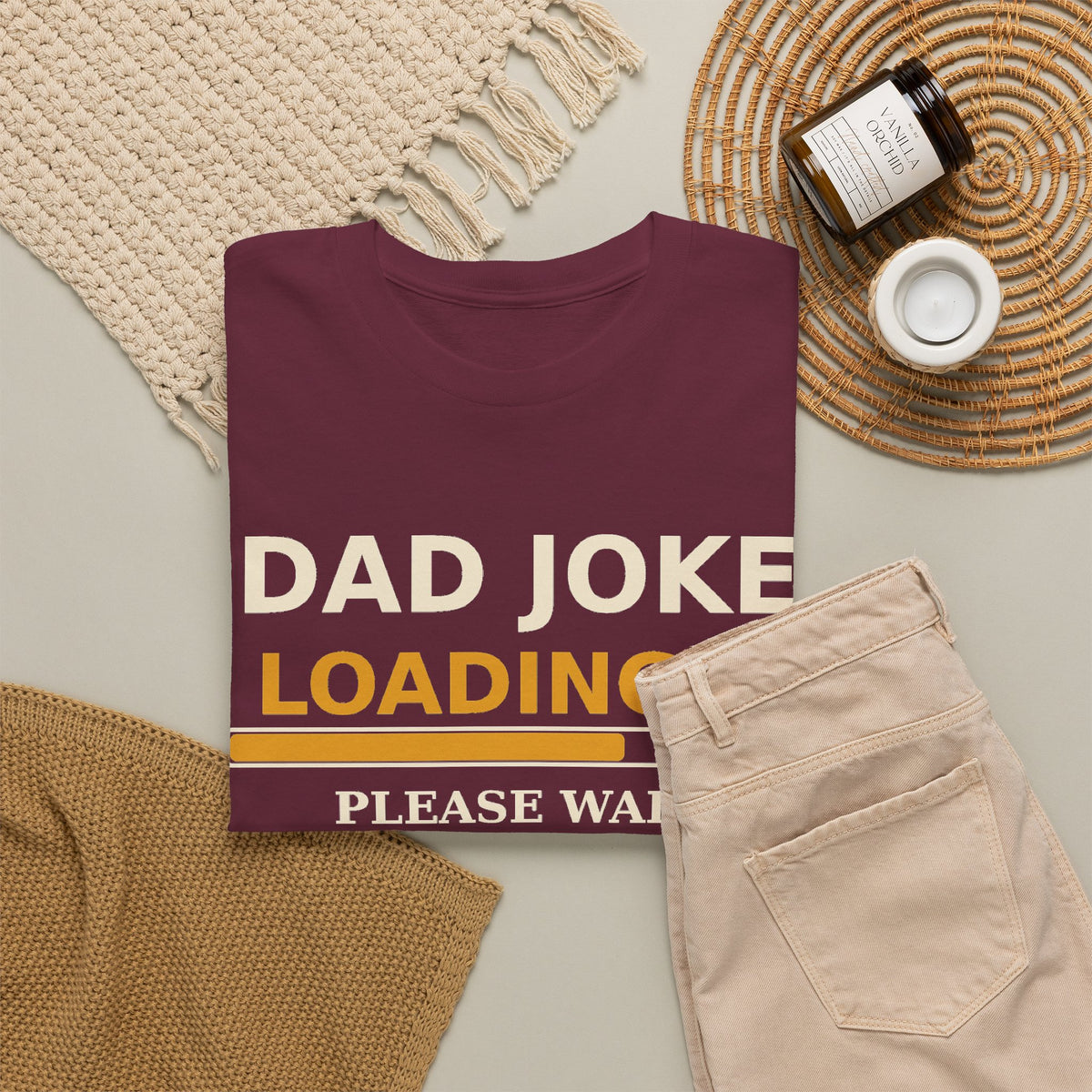 Dad Joke Loading Tee — Please Wait Funny Dad Shirt Gift for Fathers