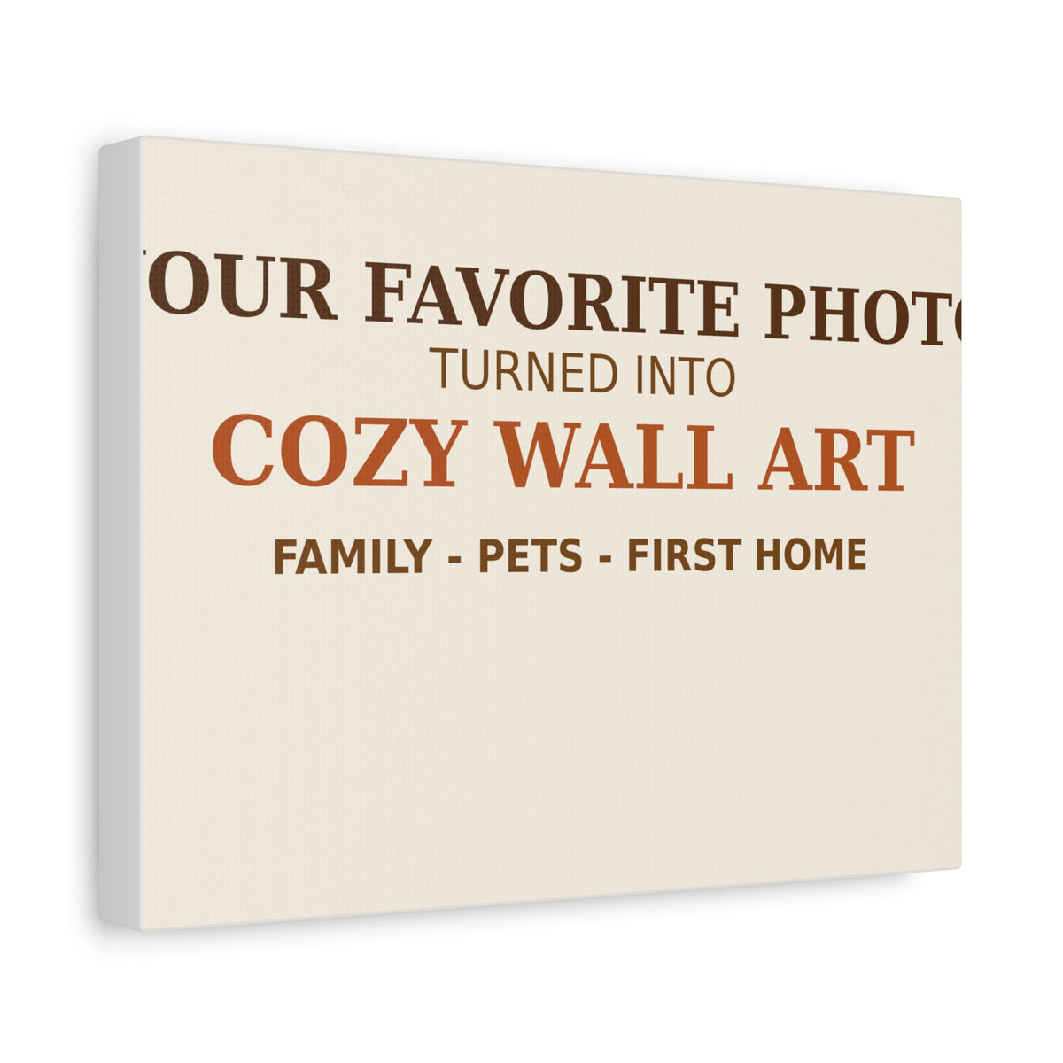 Personalized Photo Canvas Print — Your Favorite Photo Turned Into Cozy Wall Art | Family Pet Gift