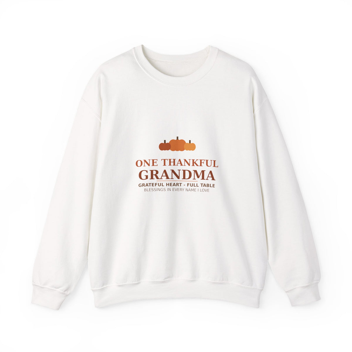 Thanksgiving Grandma Sweatshirt — One Thankful Grandma | Funny Fall Grandma Gift Crewneck