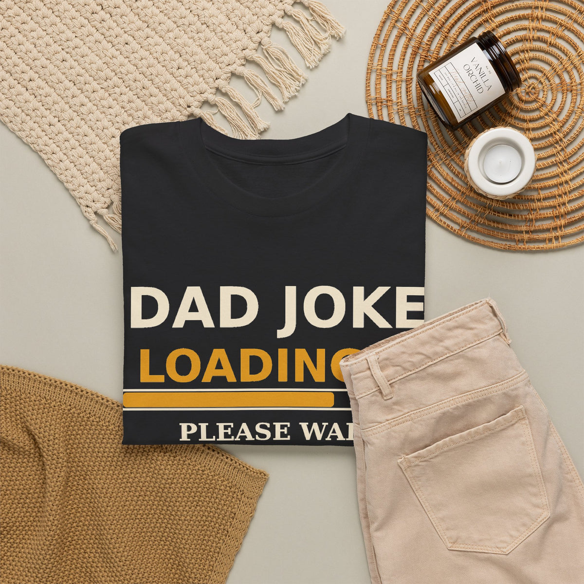 Dad Joke Loading Tee — Please Wait Funny Dad Shirt Gift for Fathers