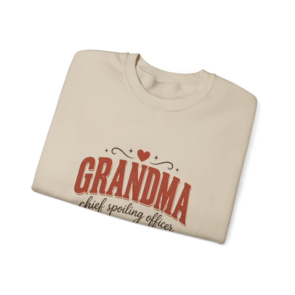 Grandma Sweatshirt — Chief Spoiling Officer Funny Grandma Gift Crewneck