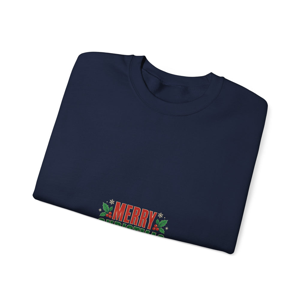 Funny Office Christmas Sweatshirt — Merry Christmas Now Please Stop Emailing Me Crewneck